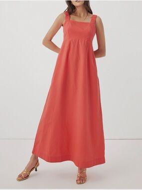Pact Canopy Linen Dress | Cayenne
